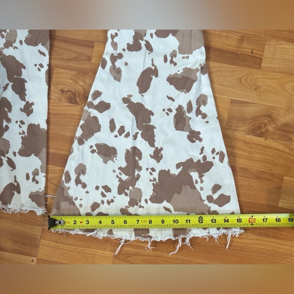 Altar'd State cow print flare jeans - Picture 4 of 10